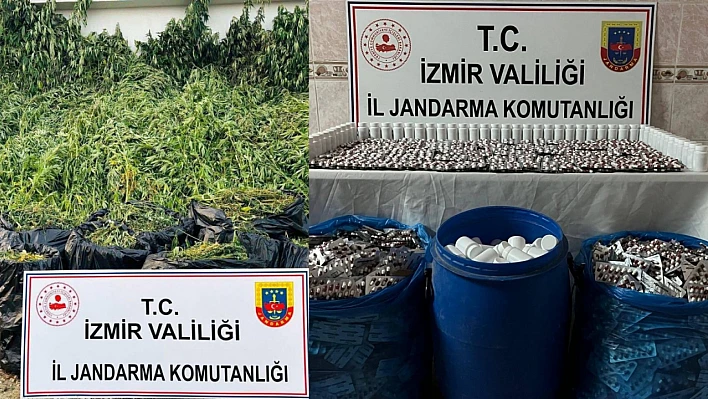İzmir'de jandarmadan uyuşturucuya darbe
