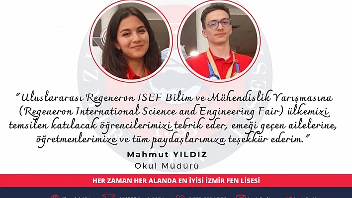 İzmir Fen Lisesi TÜBİTAK Bölge Finali'nde Birinci Oldu