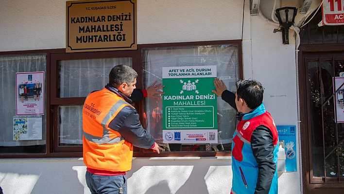 Kuşadası'nda afet bilgilendirme çalışması