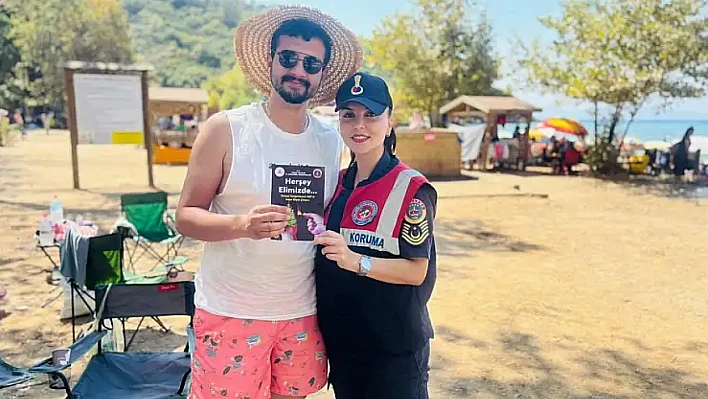 Kuşadası'nda orman yangınlarına karşı vatandaşlara bilgilendirme