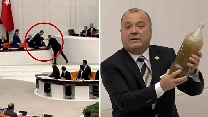 TBMM'de Kirli Su Şişesi Gerginliği