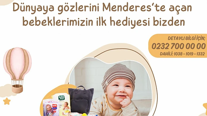 Menderesli Bebeklere İlk Hediye Belediyeden