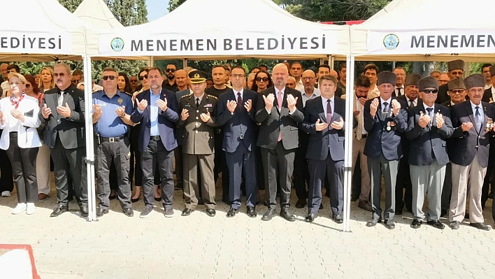 Menemen'de 15 Temmuz şehitleri törenle anıldı