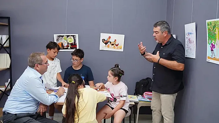 Minik karikatüristler Ayvalık'ta yeteneklerini konuşturacak