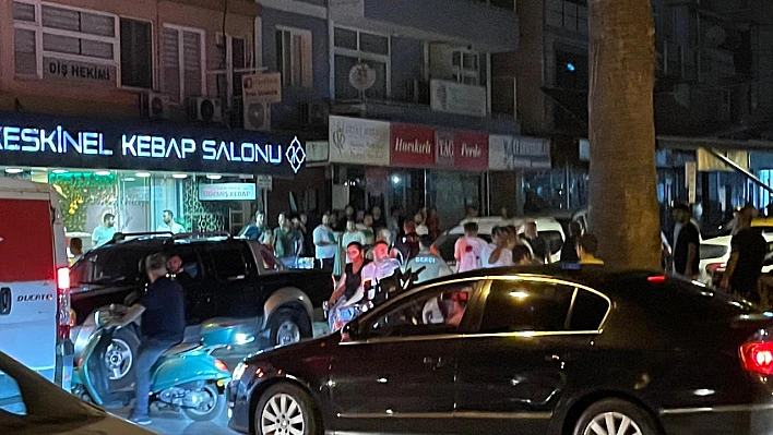 Ödemiş'te taksi durağında bıçaklı kavga