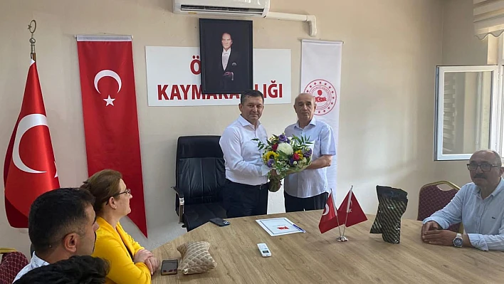Ödemişli muhtarlardan Kaymakam Erdoğan'a hayırlı olsun ziyareti