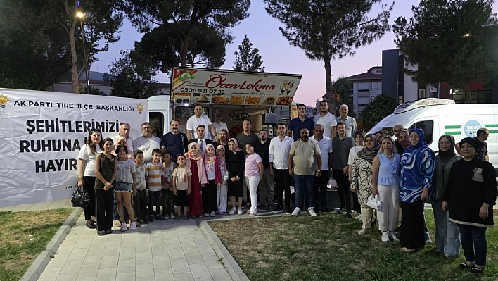 Tire'de 15 Temmuz Anma Programı Ortapark'ta gerçekleştirildi