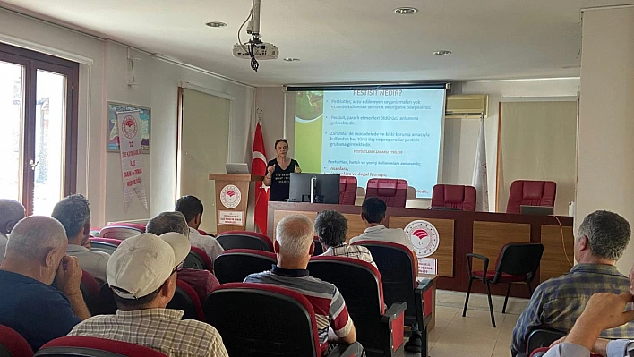 Tire'de çiftçilere zirai ilaç kullanımı eğitimi