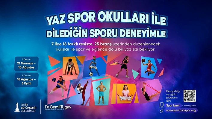 Yaz Spor Okulları'nda ikinci dönem kayıtları başlıyor