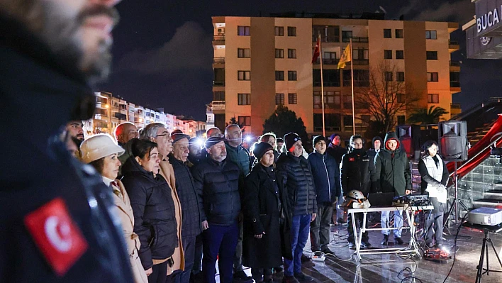 Yitirilen canlar için Buca'da anma töreni