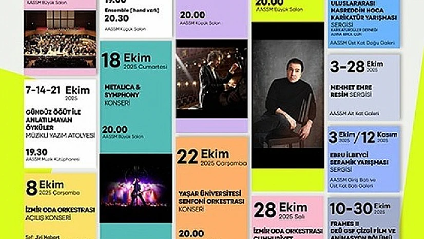 AASSM'de Ekim ayı sanatla dolu geçecek