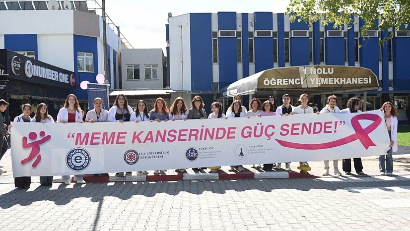 Ege Üniversitesi'nde meme kanseri farkındalık etkinliği düzenlendi