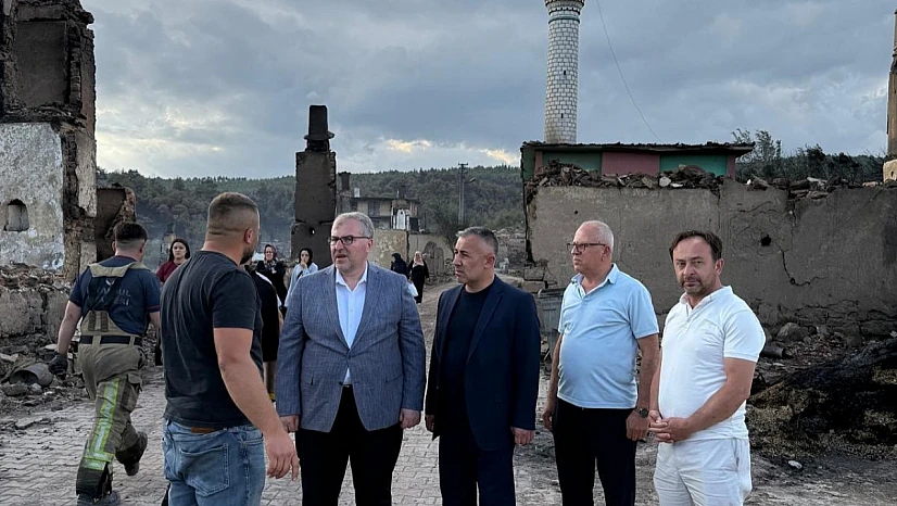 Gölpazarı'nda Yangın İncelemesi