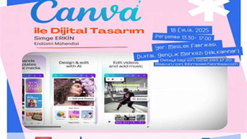İzmir Büyükşehir Belediyesi'nden gençlere ücretsiz 'Canva ile Dijital Tasarım' eğitimi
