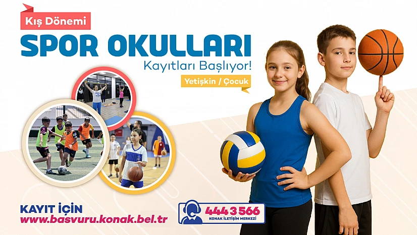 Konak Belediyesi Spor Okulları'nda kış dönemi kayıtları başladı!