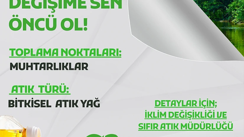 Menderes Belediyesi'nden atık yağ seferberliği