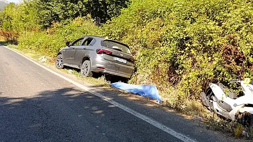 Motosikletle gezmeye gelen karı-koca trafik kazasında hayatını kaybetti