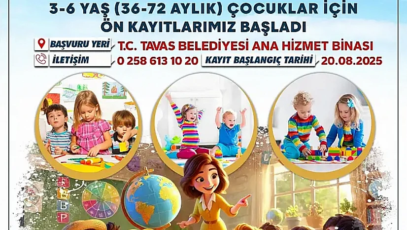 Tavas Belediyesi'nden çocuklara yeni merkez: Kayıtlar başladı