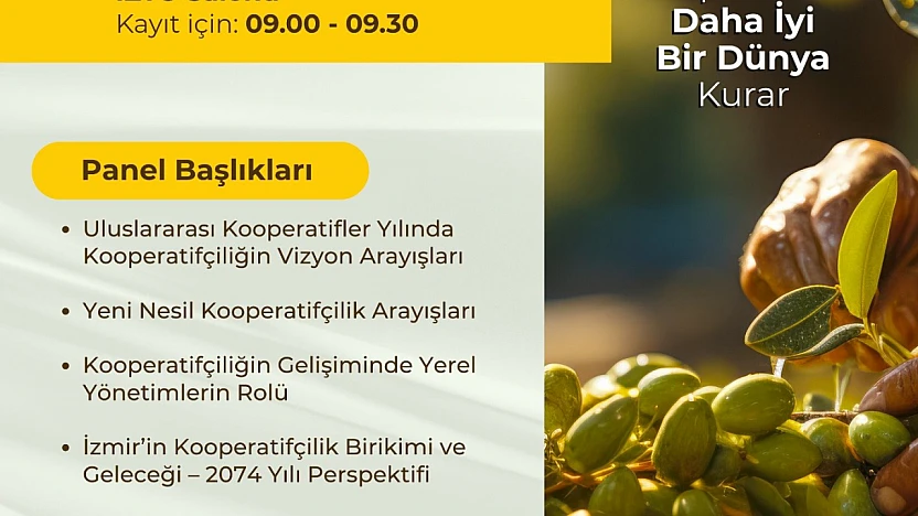 İzmir kooperatifçilik buluşmaları 19 Aralık'ta başlıyor