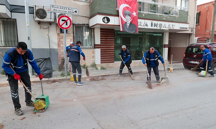Buca'da dört koldan temizlik seferberliği