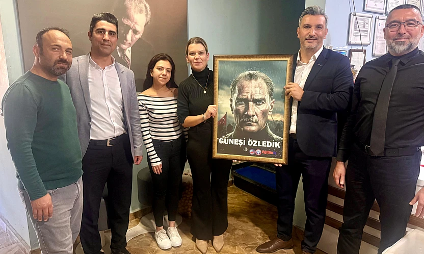 Eğitim-İş İzmir 6 No'lu şubeden Ödemiş TV9'a ziyaret