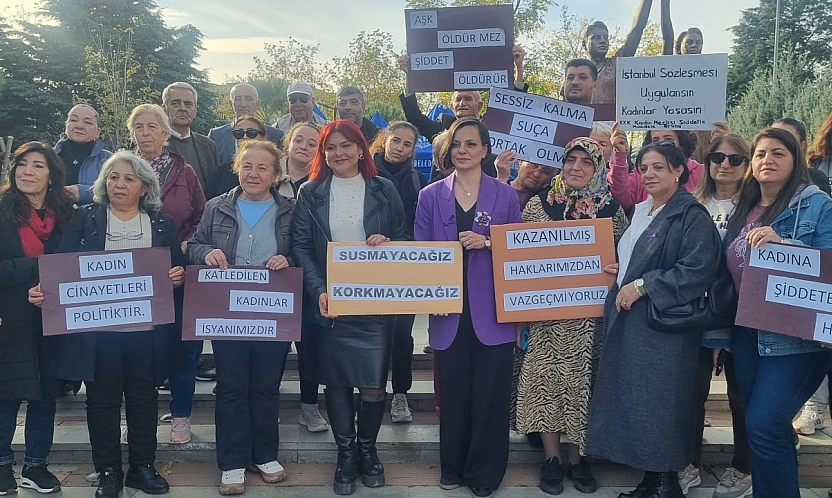 Karabağlar'da 25 Kasım'da tek ses tek yürek: Şiddete karşı gece yürüyüşü ve 24 saatlik nöbet